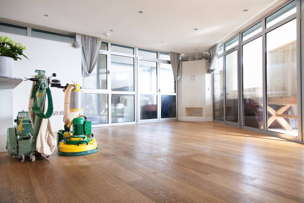 Sanding Wooden Floor