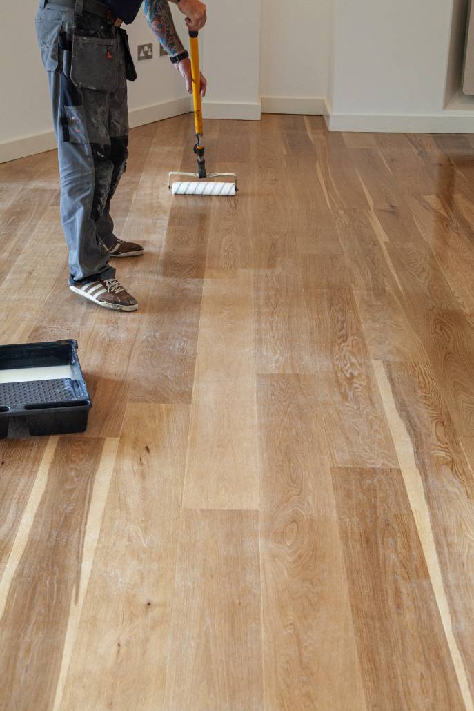 Sanding wood floor in Newquay