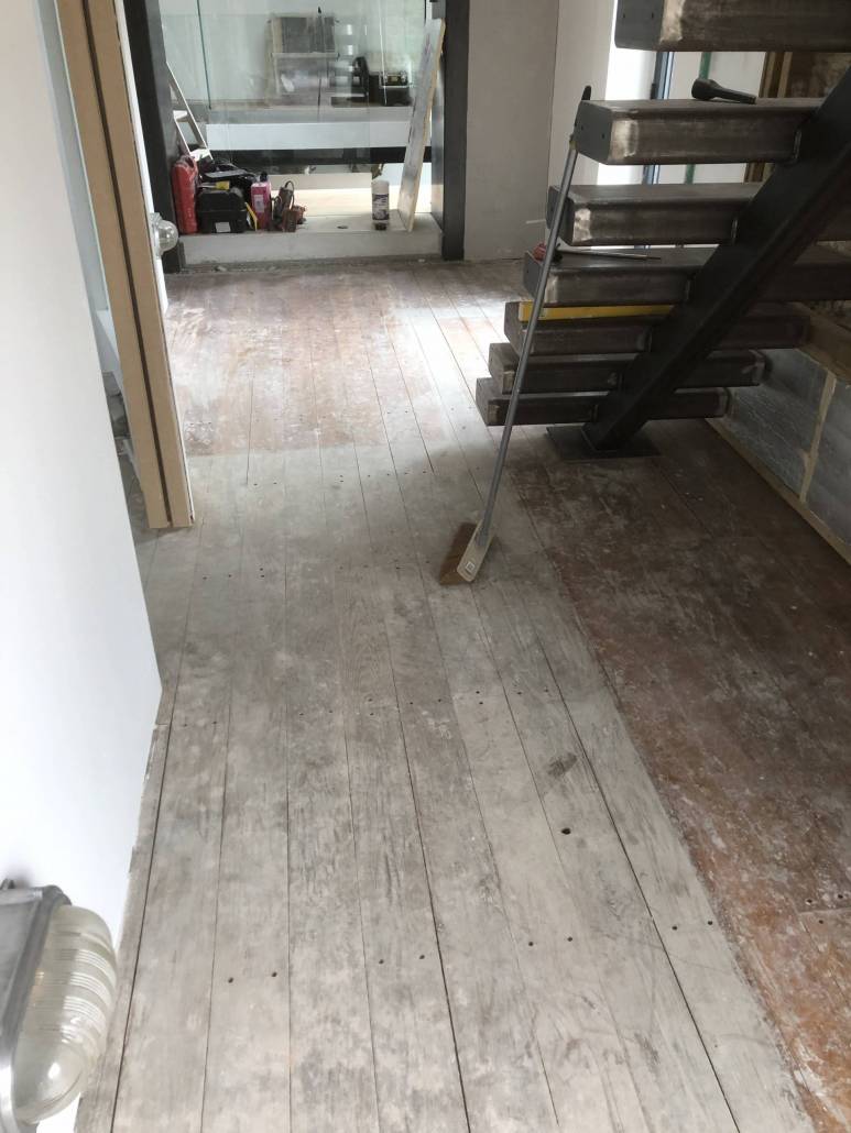 Wooden floor refurbishment
