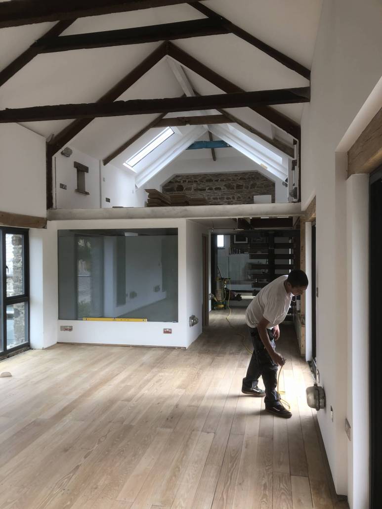 Hardwood Floor Restoration in Saltash
