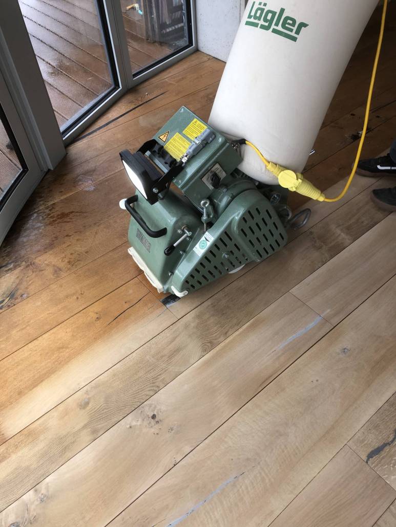 Hardwood floor refurbishment