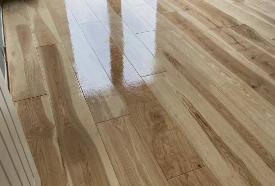 Renovating an Olive Ash floor, at St Agnes