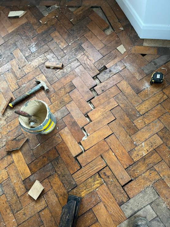 Cornwall parquet floor restoration